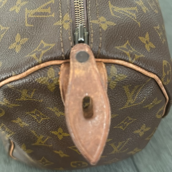 💯Authentic Louis Vuitton Speedy 35 Monogram Coated Canvas Leather Satchel - Picture 7 of 14